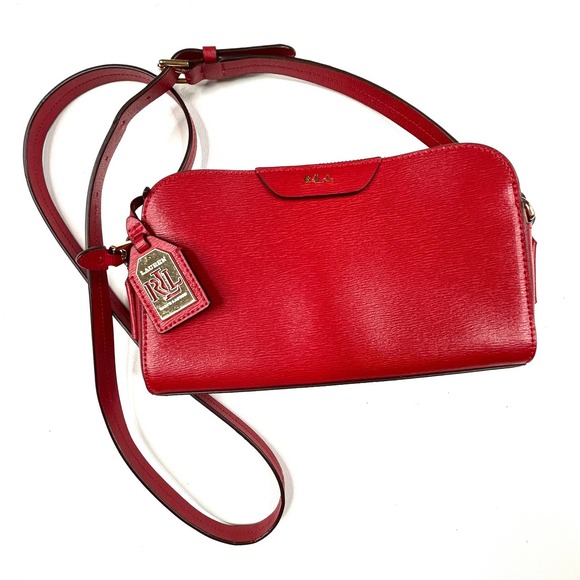 Lauren Ralph Lauren Handbags - Lauren Ralph Lauren | Red Leather Crossbody